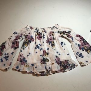 Floral Off the Shoulder Top!